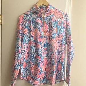 NEW without Tags - Lilly Pulitzer 1/4 Zip Popover. Women’s Sz L